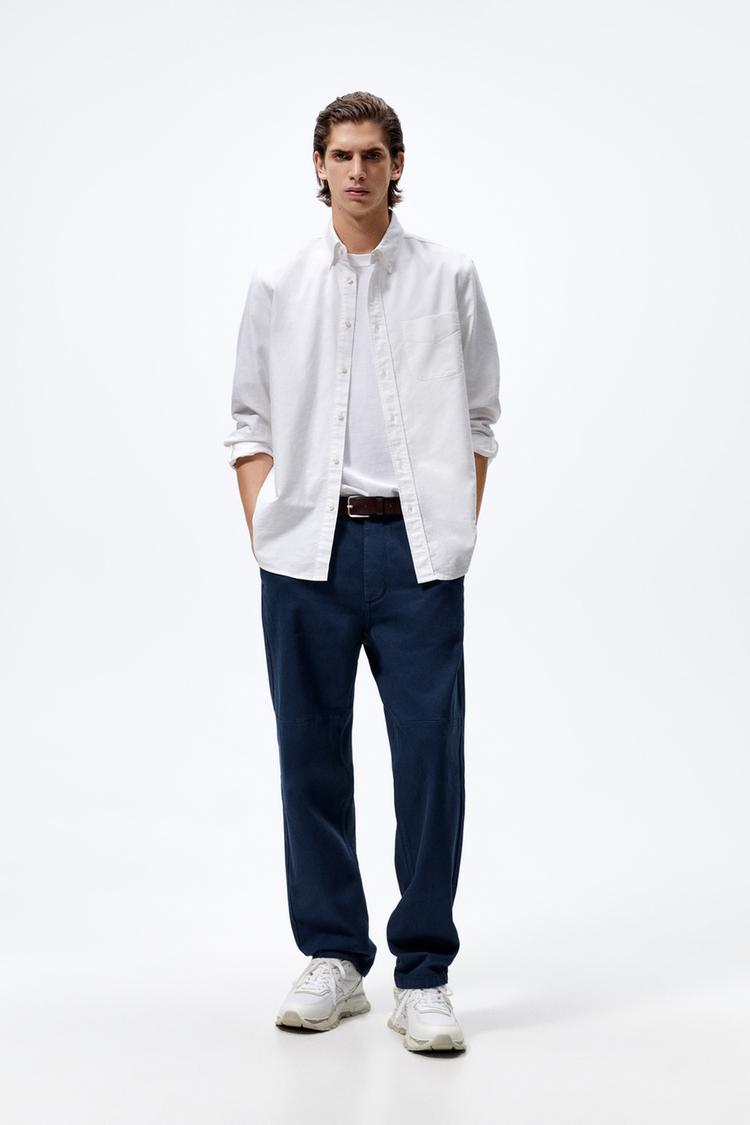 LEATHER RUNNING SHOES White ZARA Canada